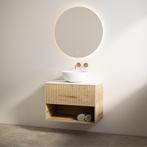 Badmeubelset Best Design Rigatti 78 cm Halifax + Mat Wit, Ophalen of Verzenden, Nieuw, Bad