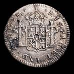 Spanje. Carlos IV. Medio Real Guatemala 1793 (Ensayador M)