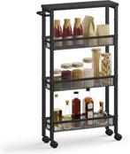 Keukentrolley - 4 niveaus - hoogte 77 cm - serveertrolley -, Verzenden, Nieuw