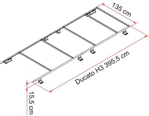 Fiamma Roof Rail Ducato H3 05808-03-, Caravans en Kamperen, Kampeeraccessoires, Nieuw