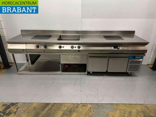 RVS MKN Baklijn Dubbel elektrisch fornuis Inductie en, Zakelijke goederen, Horeca | Keukenapparatuur, Gebruikt, Ophalen of Verzenden