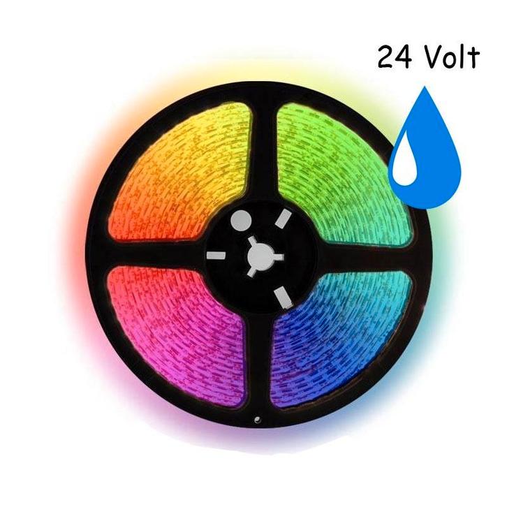 5 meter RGB led strip waterproof - IP68 - 60Leds/m - 24V, Hobby en Vrije tijd, Elektronica-componenten, Nieuw, Ophalen of Verzenden