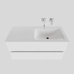 Badkamermeubel Solid Surface BWS Oslo 100x46 cm Rechts Mat, Doe-het-zelf en Verbouw, Sanitair, Nieuw, Ophalen of Verzenden, Bad