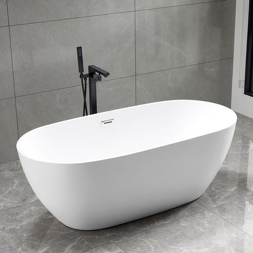 Vrijstaand bad Silvan 180x81x58cm mat wit, Doe-het-zelf en Verbouw, Sanitair, Verzenden