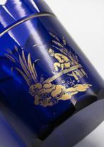 Moser Art Deco Cobalt Hand-painted Glass Vase, 1920 - Vaas -, Antiek en Kunst, Antiek | Glas en Kristal