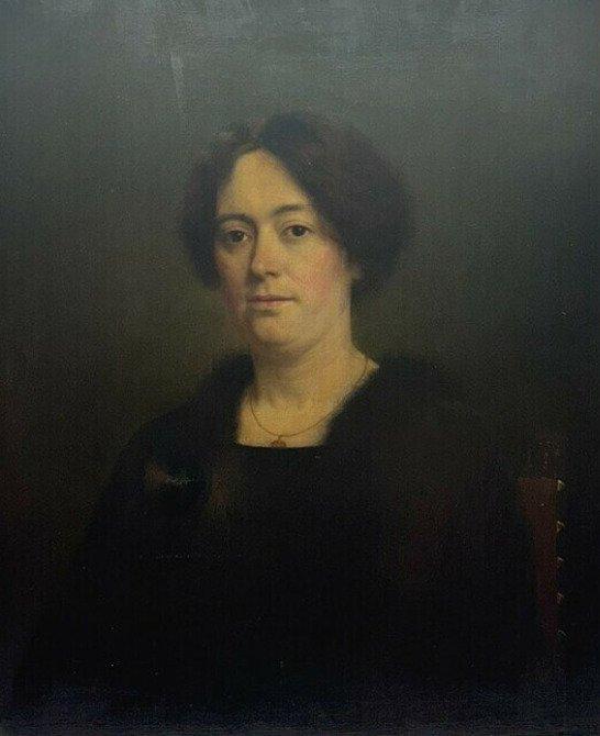 Hollandse School (XX) - Adelijke vrouw, Antiek en Kunst, Kunst | Schilderijen | Klassiek