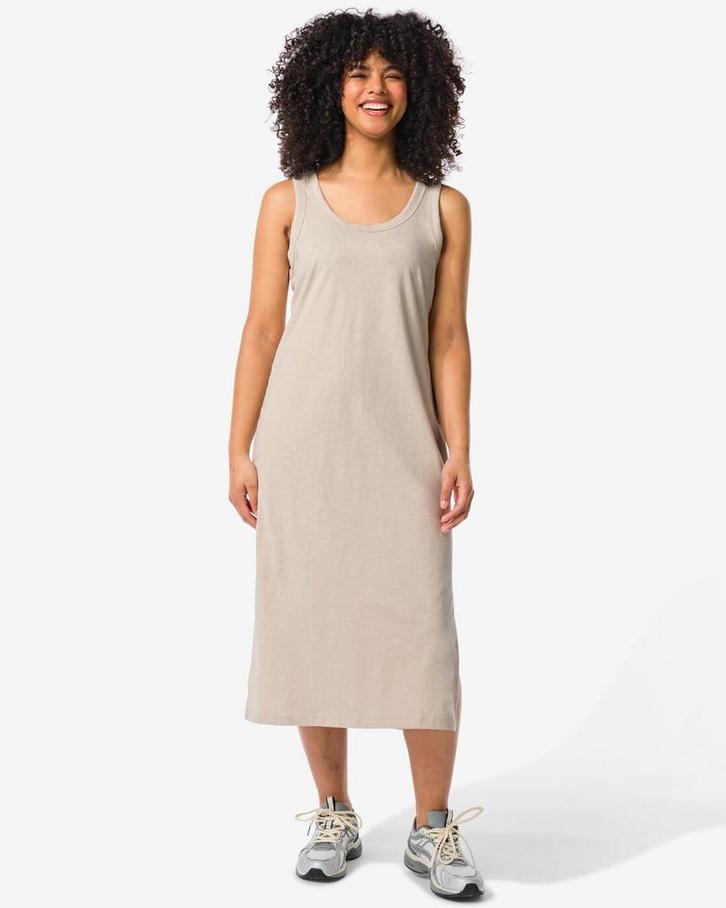 HEMA Damessingletjurk Nadia zand, Kleding | Dames, Overige Dameskleding, Nieuw, Verzenden