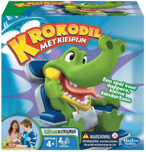 Krokodil Met Kiespijn | Hasbro - Kinderspellen, Hobby en Vrije tijd, Gezelschapsspellen | Bordspellen, Nieuw, Verzenden