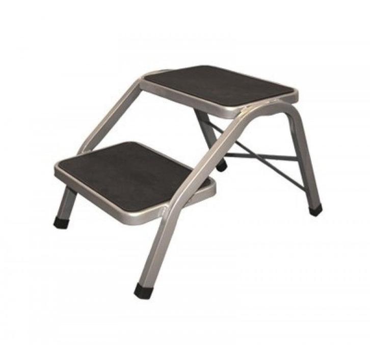 Opstap Bermuda Staal Dubbel, Caravans en Kamperen, Camper-accessoires, Nieuw, Ophalen of Verzenden