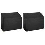 vidaXL Tuinbankhoezen 2 st 8 oogjes 160x70x70/88 cm, Verzenden, Nieuw