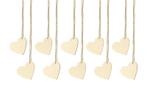 Hartjes Hangers Hout 6cm 10st, Hobby en Vrije tijd, Verzenden, Nieuw