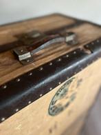 Kist - Leder - Antieke hutkoffer, Antiek en Kunst