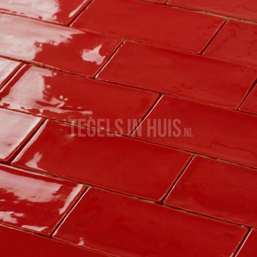 Equipe wandtegel masia rood glans 7,5x15cm langwerpige, Doe-het-zelf en Verbouw, Tegels, Wandtegels, Nieuw, 10 m² of meer, Keramiek