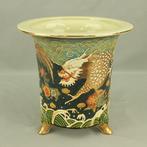 Pot - Keramiek - Bloempot met drakenpatroon