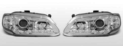 Koplampen LED DRL | Renaut Megane 1996-1998 | chroom, Auto-onderdelen, Verlichting, Nieuw, Renault, Verzenden