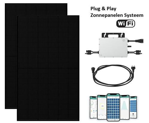 Plug en Play 2 zonnepanelen set 900w/940w met Micro omvormer, Doe-het-zelf en Verbouw, Zonnepanelen en Toebehoren, 200 wattpiek of meer