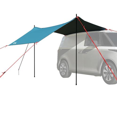 vidaXL Autotent waterdicht blauw, Caravans en Kamperen, Tenten, Nieuw, tot en met 2, Verzenden