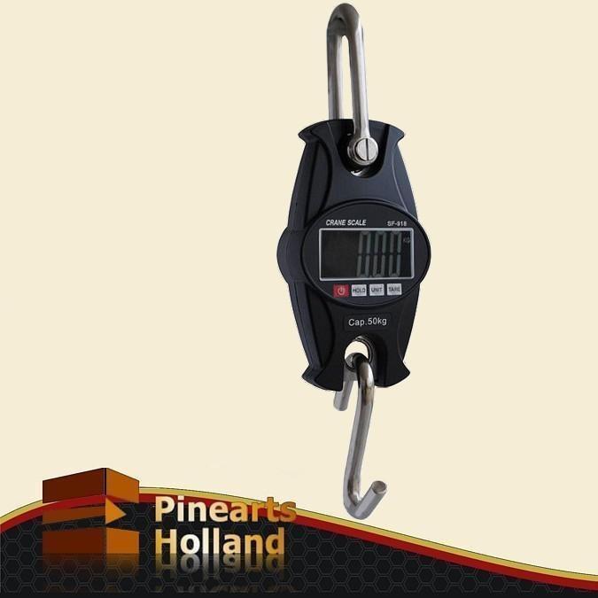 Hang Weegschaal, Aluminium Weeghaak 50kg x 50g, Witgoed en Apparatuur, Weegschalen, 1 tot 500 gram, 50 tot 100 kg, Hangweegschaal