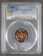 Monaco Km 167 1 Cent 2001 Wappen Pcgs Ms66rd, Verzenden