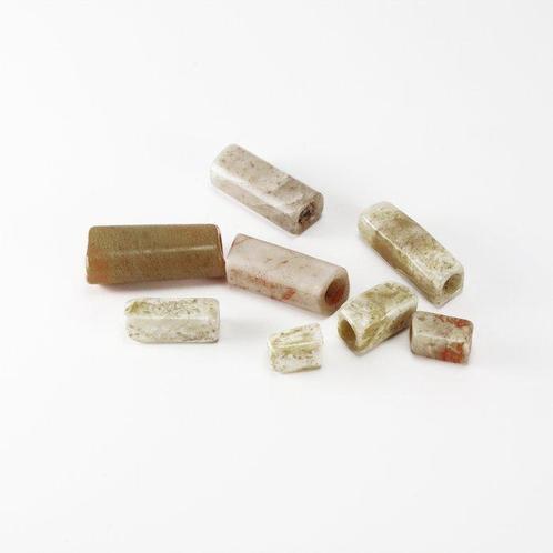 Han-dynastie van het oude China Acht vierkante jade buis, Sieraden, Tassen en Uiterlijk, Antieke sieraden