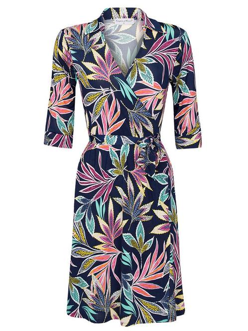 Jurk Overslag Midi Ginger XXL (44), Kleding | Dames, Jurken, Verzenden