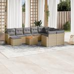 vidaXL 11-delige Loungeset met kussens poly rattan gemengd, Tuin en Terras, Tuinsets en Loungesets, Verzenden, Nieuw, Rotan, Loungeset