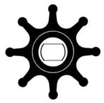 Impeller Neoprene, Watersport en Boten, Bootonderdelen, Ophalen of Verzenden, Nieuw, Motor en Techniek, Zeilboot of Motorboot