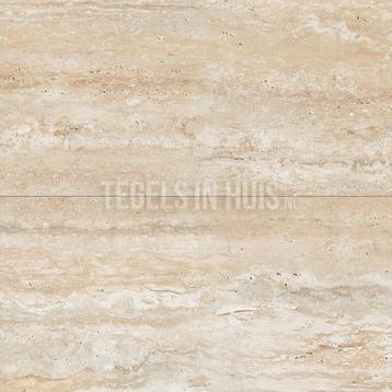 Vloertegel / wandtegel travertin beige mat 60x120 beschikbaar voor biedingen