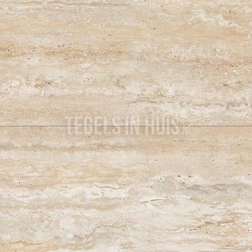 Vloertegel / wandtegel travertin beige mat 60x120, Doe-het-zelf en Verbouw, Tegels, Vloertegels, Nieuw, 10 m² of meer, Keramiek