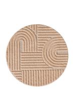Rond Japandi Vloerkleed | Art | Rosé | 200x200 cm, Huis en Inrichting, Stoffering | Tapijten en Kleden, Verzenden, Nieuw