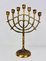 Chanoekia Grote Hannukkah Chanoekia menorah - Messing, Antiek en Kunst
