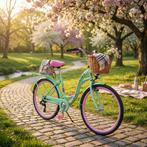 Meisjesfiets Mintgroen 26 | Premium | OP=OP, 26 inch of meer, Nieuw, Ophalen of Verzenden, Handrem