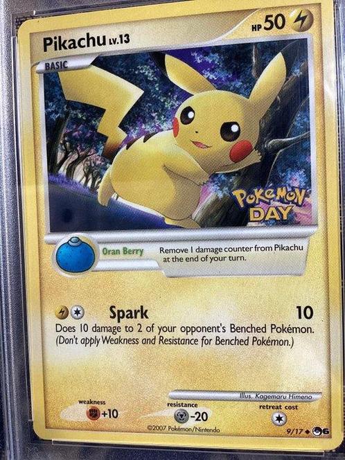 The Pokémon Company - 1 Graded card - Pokémon - Pikachu -, Hobby en Vrije tijd, Verzamelkaartspellen | Pokémon