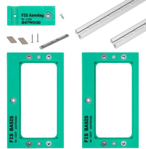 247WOOD Freesmal set FIS basis, Doe-het-zelf en Verbouw, Hang- en Sluitwerk, Verzenden
