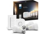 Philips Hue starterkit - warm tot koelwit licht - 3 lampen -, Verzenden, Zo goed als nieuw
