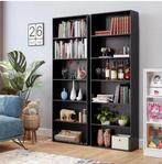 Boekenkast 6 Lagen – Houten Opbergrek en Displaykast 180 cm, Huis en Inrichting, Kasten | Boekenkasten, Verzenden, Nieuw