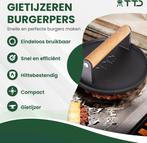 2dekans | TTD® Hamburgerpers Gietijzer XL - Hamburgermaker, Ophalen of Verzenden, Zo goed als nieuw, TTD