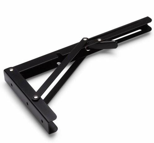Luxe vouwdrager 300x160 mm zwart gelakt, Doe-het-zelf en Verbouw, Hang- en Sluitwerk, Nieuw, Ophalen of Verzenden
