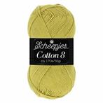 Scheepjes Cotton 8 50g - 669 Groen, Hobby en Vrije tijd, Breien en Haken, Verzenden, Nieuw