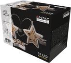 Entac Kerstverlichting LED Houten Sterren - 1.65m - 10, Diversen, Kerst, Verzenden, Nieuw