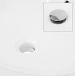 Wastafel ovaal 57x19,5x48,5 cm wit keramiek ML-Design, Doe-het-zelf en Verbouw, Sanitair, Verzenden, Zo goed als nieuw