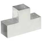 vidaXL Paalverbinding T-vorm 101x101 mm gegalvaniseerd, Tuin en Terras, Verzenden, Nieuw