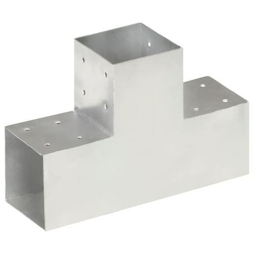 vidaXL Paalverbinding T-vorm 101x101 mm gegalvaniseerd, Tuin en Terras, Palen, Balken en Planken, Nieuw, Verzenden