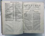 Plutarco - Opuscoli Morali di Plutarco cheronese filosofo &, Antiek en Kunst