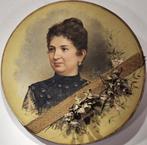 Achille Calveri (1846 - ?) - Dama tra i fiori