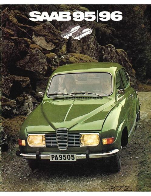 1972 SAAB 95 | 96 BROCHURE FRANS, Boeken, Auto's | Folders en Tijdschriften