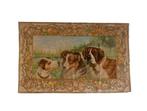 Wandtapijt - 133 cm - 85 cm - Cani - Beschilderd fluweel