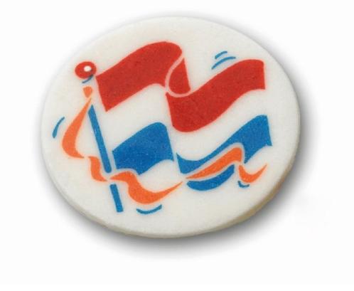 Callebaut Marsepeinen Decoratie Vlag en Wimpel Rond 100st., Hobby en Vrije tijd, Taarten en Cupcakes maken, Nieuw, Verzenden