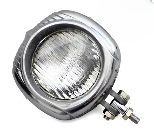 Koplamp | Vintage | Aluminium| Helder | 60s Style, Motoren, Onderdelen | Merk-onafhankelijk, Nieuw, Verzenden