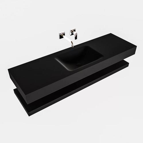 Badkamermeubel AQS Ibiza 150 cm met Planchet Solid Surface, Huis en Inrichting, Badkamer | Badkamermeubels, Ophalen of Verzenden